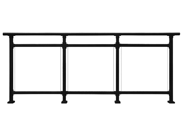 鋅鋼玻璃陽臺(tái)欄桿圖片