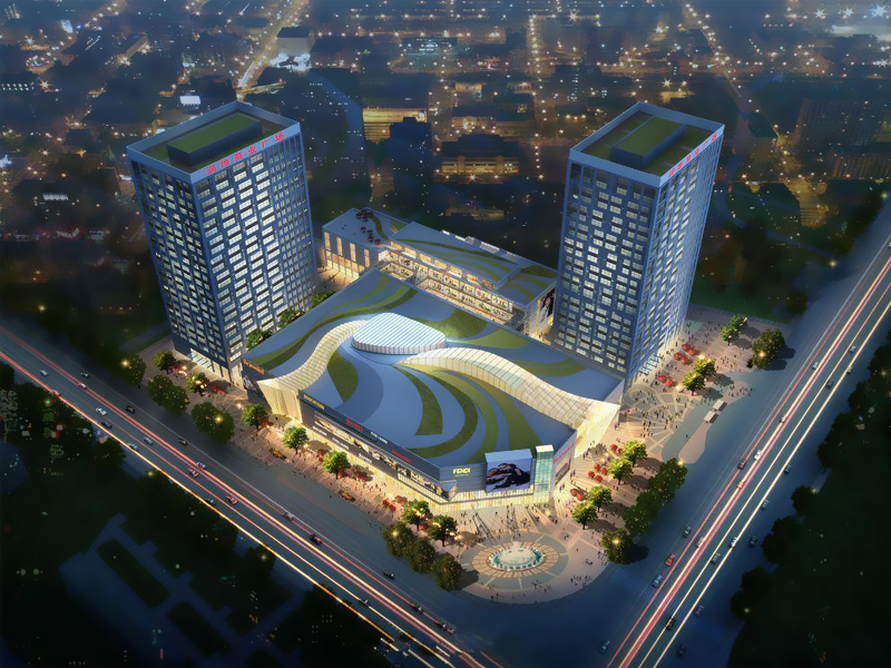 蕪湖潤地商業(yè)廣場百葉窗、樓梯扶手定制