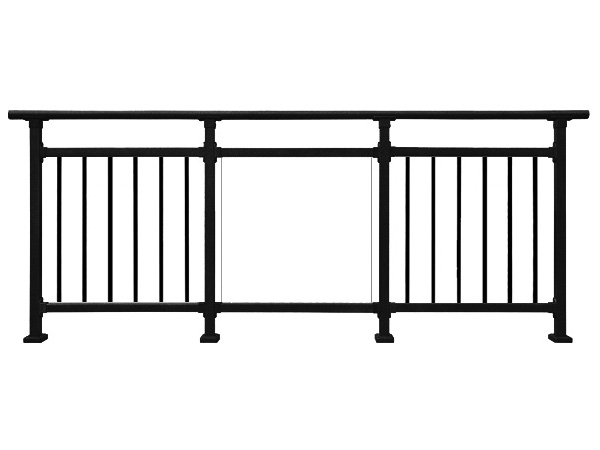 鋅鋼玻璃陽臺(tái)欄桿圖片2