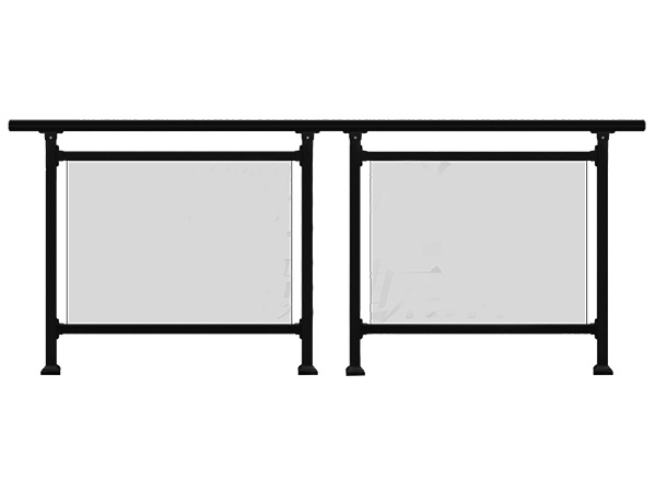 鋅鋼玻璃陽臺(tái)欄桿圖片5