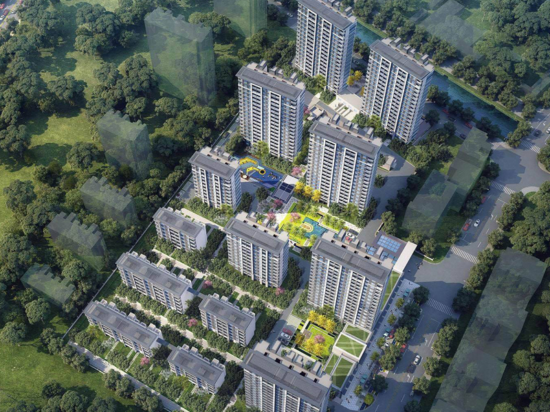 杭州桃語春福里小區(qū)項目定制百葉窗、空調欄桿產品