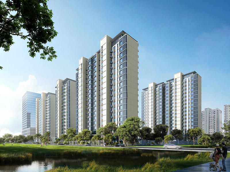 揚州璀璨鉑灣小區項目定制空調欄桿、百葉窗產品